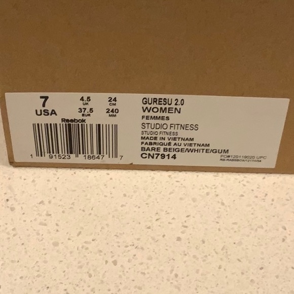 REEBOK Women Guresu 2.0 Femmes Studio Fitness Ortholite	  	NWT - Picture 7 of 9